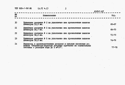 Состав альбома. Типовой проект 820-1-061.86Альбом 6  Сметные расчеты. Части 1-5    