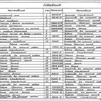 Состав фльбома. Серия 5.904-35 УстройствоВыпуск 1 Указания по выбору и расчету и рабочие чертежи