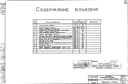 Состав альбома. Типовой проект Альбом 2 Железобетонные изделия
