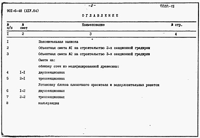 Состав альбома. Типовой проект 901-6-48Альбом 14 Сметы
