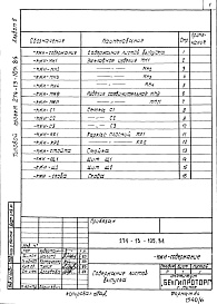 Состав альбома. Типовой проект 274-13-105.84Альбом 6  Изделия железобетонные и металлические