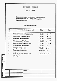 Состав альбома. Типовой проект 901-2-159.87Альбом 7 Ведомости потребности в материалах