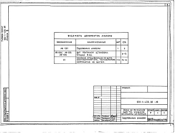 Состав альбома. Типовой проект 224-1-433.85Альбом 3 Задание заводу-изготовителю. Приспособление здания школы под лечебное учреждение