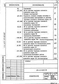Состав альбома. Типовой проект 271-13-95.85Альбом 6 Ведомости потребности в материалах     
