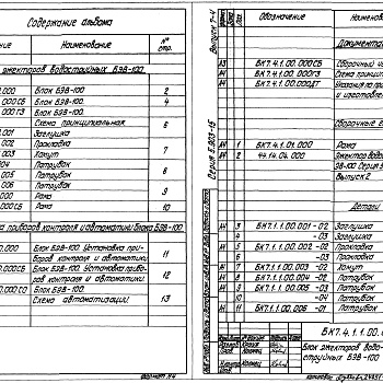 Состав фльбома. Серия 5.903-15 БлокиВыпуск 7-4 Блок эжектора водоструйного БЭВ-100. Рабочие чертежи