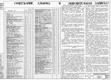 Состав альбома. Типовой проект 901-3-12Альбом 1 Часть 1 и Часть 2 Архитектурно-строительная часть