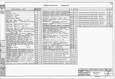 Состав альбома. Типовой проект 902-2-28/71Альбом 3 Иловые площадки-уплотнители с размерами карт 36х9 м