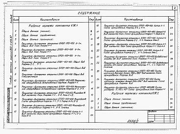 Состав альбома. Типовой проект 820-1-075.87Альбом 2  Конструкции железобетонные    
