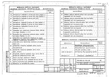 Состав альбома. Типовой проект 820-01-42с.85Альбом 1 Пояснительная записка, строительно-монтажные чертежи