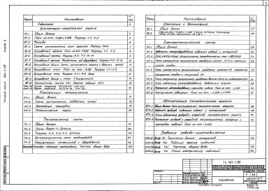 Состав альбома. Типовой проект 901-3-153Альбом 2 Архитектурно-строительная, технологическая, электротехническая и другие части    