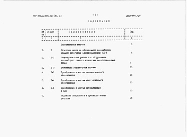 Состав альбома. Типовой проект 820-4-032с.88Альбом 7 Сметы.     Часть 1, 2, 3, 4, 5, 6.     