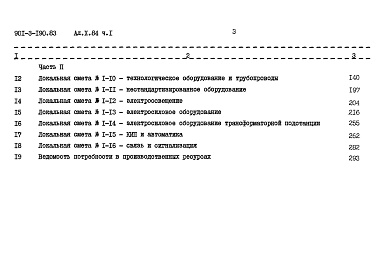Состав альбома. Типовой проект 901-3-190.83Альбом 10 Сметы. Часть 1. Часть 2.  