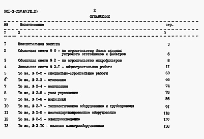 Состав альбома. Типовой проект 901-3-224.86Альбом 8 Сметы. Часть 1 — Отстойники фильтры (из тп 901-3-222.86). Часть 2 — Микрофильтры.  