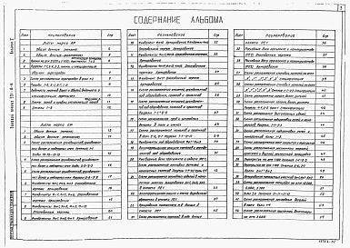 Состав альбома. Типовой проект 901-8-8Альбом 1 Архитектурно-строительная часть     