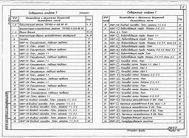 Состав альбома. Типовой проект 820-4-033.88Альбом 1 Пояснительная записка, архитектурно-строительные чертежи.     
