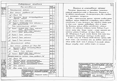 Состав альбома. Типовой проект 901-6-28Альбом 8 Задание заводу-изготовителю на комплектные электротехнические устройства