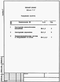 Состав альбома. Типовой проект 901-6-77.85Альбом 5 Ведомости потребности в материалах