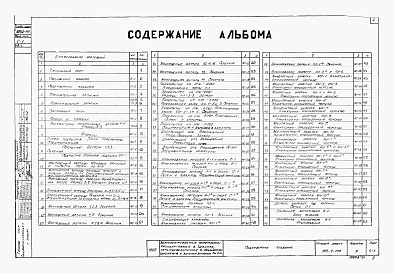 Состав альбома. Типовой проект 902-2-109Альбом 1 Архитектурно-строительная часть