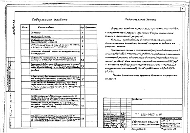 Состав альбома. Типовой проект 252-1-125с.84Альбом 32 Отчет по СН 514-79