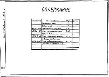 Состав альбома. Серия 7.406-4 УстановкиАльбом 4 Тепловой контроль и автоматика. Чертежи задания заводу-изготовителю. 