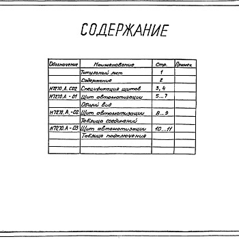 Состав фльбома. Серия 7.406-4 УстановкиАльбом 4 Тепловой контроль и автоматика. Чертежи задания заводу-изготовителю. 