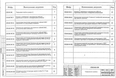 Альбом 3 Конструкции пересечения теплосети с электрическими кабелями, телефонной канализацией и метрополитеном