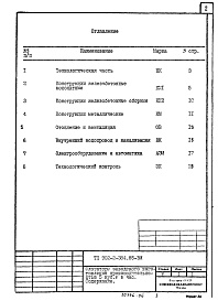 Состав альбома. Типовой проект 902-2-384.85 Альбом 6 Ведомости потребности в материалах