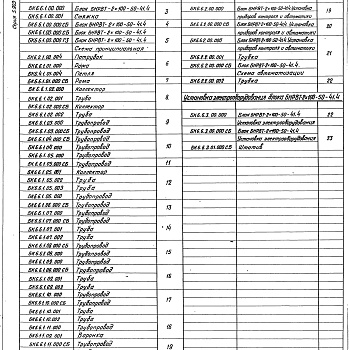 Состав фльбома. Серия 5.903-15 БлокиВыпуск 6-6 Блок насосов рабочей воды и теплообменников БНРВТ-2х100-50-41,4. Рабочие чертежи