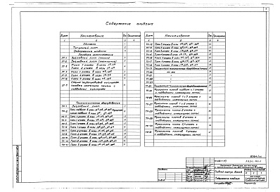 Состав альбома. Типовой проект A-III-88Альбом 14  Лечебное газоснабжение. Технологическое оборудование