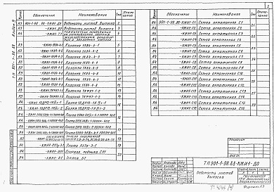 Состав альбома. Типовой проект 901-1-98.88Альбом 4 Строительные изделия. Надземная часть