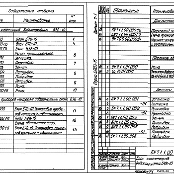 Состав фльбома. Серия 5.903-15 БлокиВыпуск 7-1 Блок эжектора водоструйного БЭВ-10. Рабочие чертежи