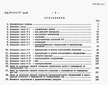 Состав альбома. Типовой проект 901-3-219.86Альбом 7 Сметы.  