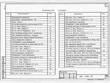 Состав альбома. Типовой проект 820-1-098с.90Альбом 1 Пояснительная записка. Конструкции железобетонные. Спецификация оборудования     