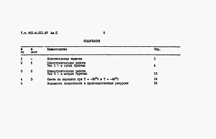 Состав альбома. Типовой проект 901-4-101.87Альбом 2 Сметы.    