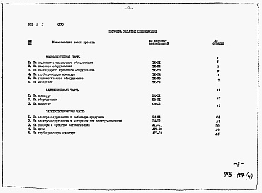 Состав альбома. Типовой проект 901-8-6Альбом 4 Заказные спецификации
