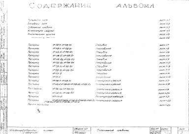 Состав альбома. Шифр Сборные железобетонныеАльбом 4 Распорки. Рабочие чертежи. Редакция 3. Шифр 65/13551