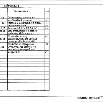 Состав фльбома. Серия 5.407-125 УстановкаВыпуск 0 Материалы для проектирования