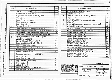 Состав альбома. Типовой проект 820-1-096.89Альбом 9  Регулятор открытый без переезда РО 25-20 и с переездом РОП 25-20. Пояснительная записка  Конструкции железобетонные     