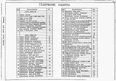 Состав альбома. Типовой проект 901-8-14.86Альбом 2 Архитектурно-строительная часть     