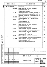 Состав альбома. Типовой проект 272-12-82.86Альбом 6 Ведомости потребности в материалах     