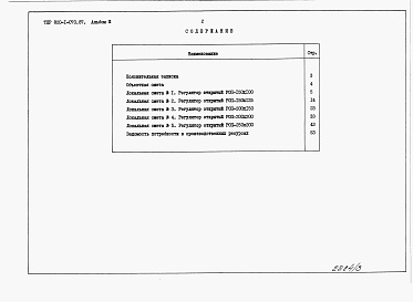 Состав альбома. Типовой проект 820-1-070.87Альбом 3  Сметы     