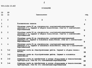 Состав альбома. Типовой проект 902-2-314Альбом 5 Сметы