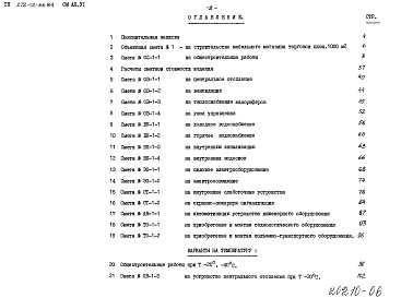 Состав альбома. Типовой проект 272-12-66.84Альбом 6 Сметы     