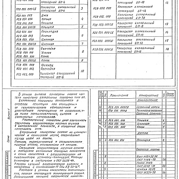 Состав фльбома. Серия 5.904-37 АспирационныеВыпуск 1 Коллекторы барабанные проходные БП. Рабочие чертежи