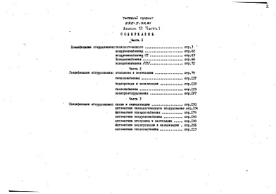 Состав альбома. Типовой проект 252-5-33.84Альбом 12 Часть 1, 2, 3 Спецификации оборудования     