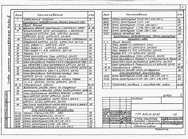 Состав альбома. Типовой проект 820-01-52.85Альбом 4  Шлюзы-регуляторы ШРП/5х2-2,5хР/2 и ШРПм/5х2-2,5хР/2. Конструкции железобетонные    