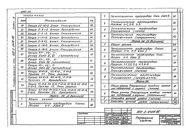 Состав альбома. Типовой проект 902-2-0408.86Альбом 4 Секции шириной 9 м. Конструкции железобетонные. Технологические чертежи. КИП.     