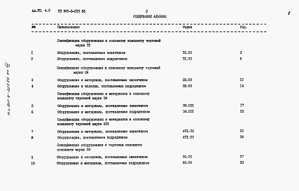 Состав альбома. Типовой проект 901-3-223.86Альбом 7 Спецификации оборудования. Часть 1 — Отстойники и фильтры (из тп 901-3-222.86). Часть 2 — Контактные камеры.   