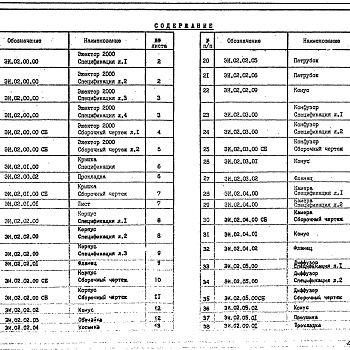 Состав фльбома. Серия 1.494-35 ЭжекторыВыпуск 2 Эжекторы низкого давления производительностью 2000 м³/час