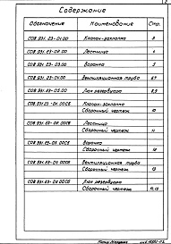 Состав альбома. Типовой проект 901-4-55Альбом 2 Металлоизделия    